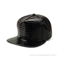 PU flat bill waterproof cap